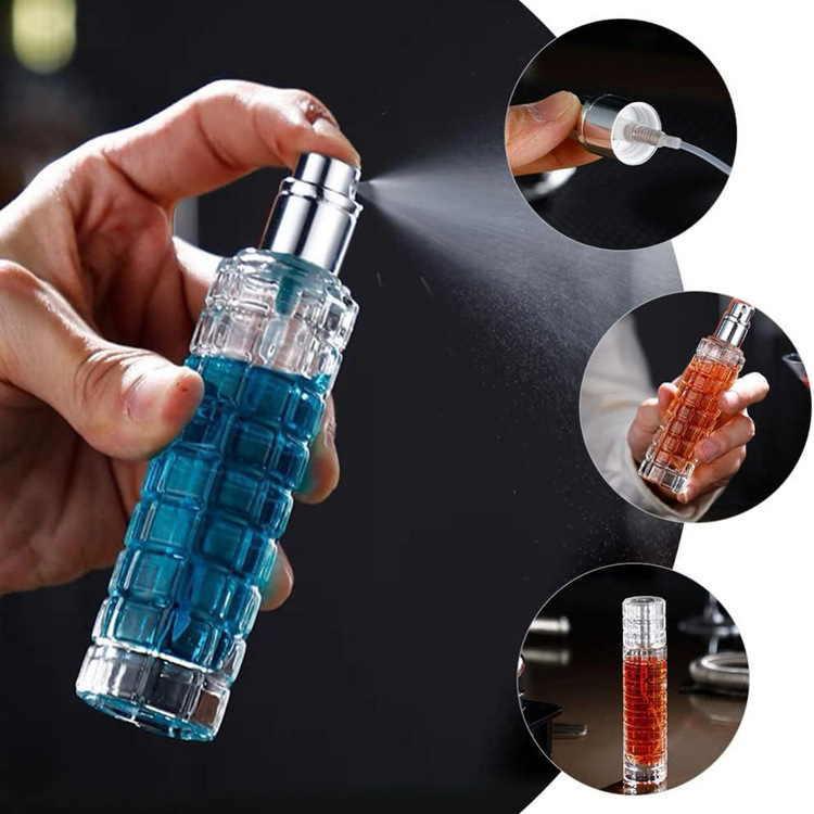 Perfume Fragrance Story - Botellas de vidrio con pulverizador, atomizador