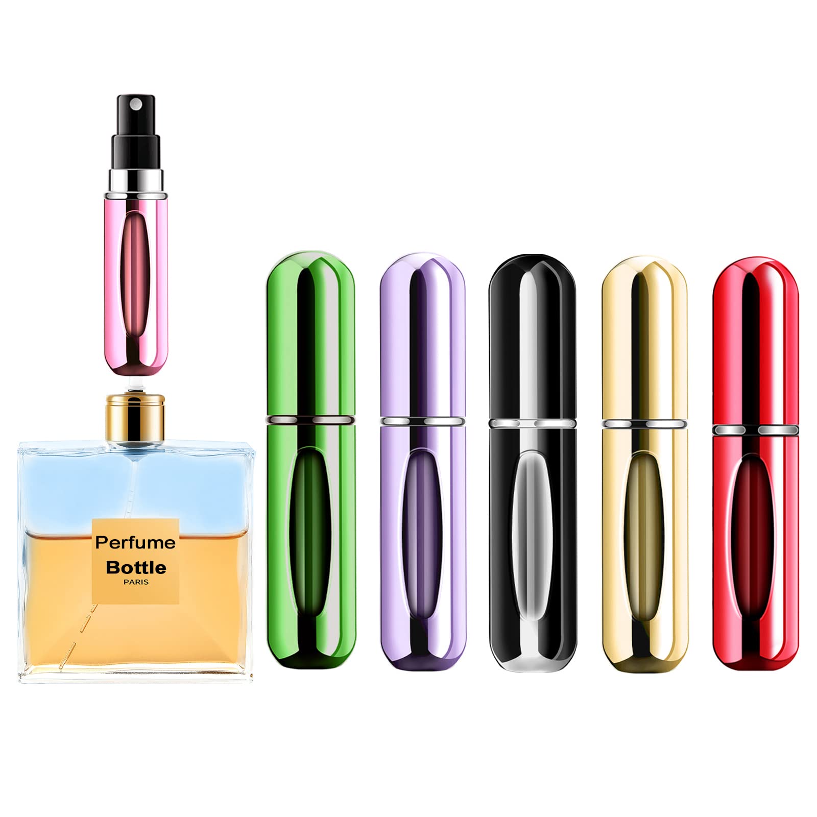 Perfume Fragrance Booster - Mini Botella de Perfume Recargable, Botella