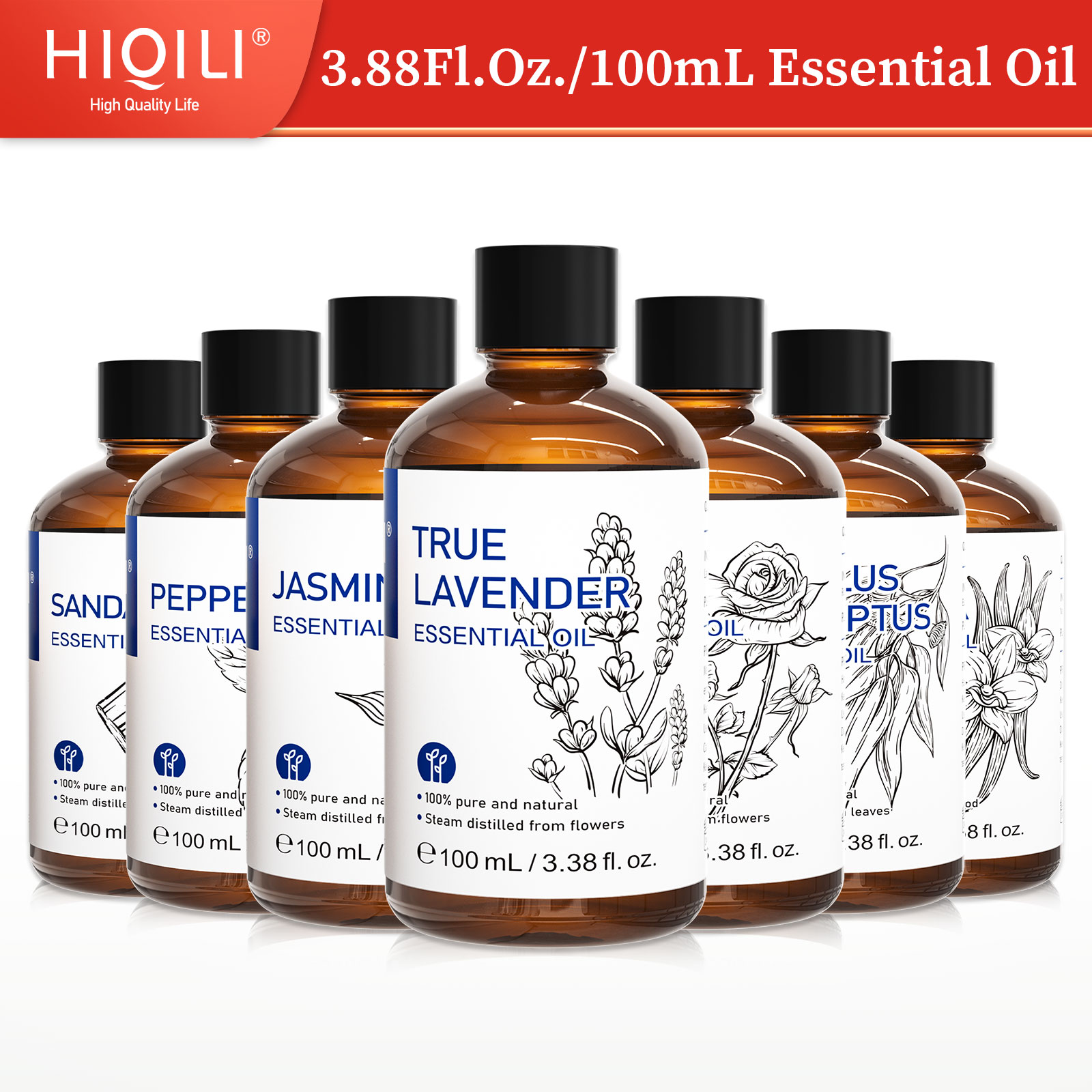 Perfume Fragrance Oils For Candles - HIQILI Aceite Esencial 100% Natural, 100mL,