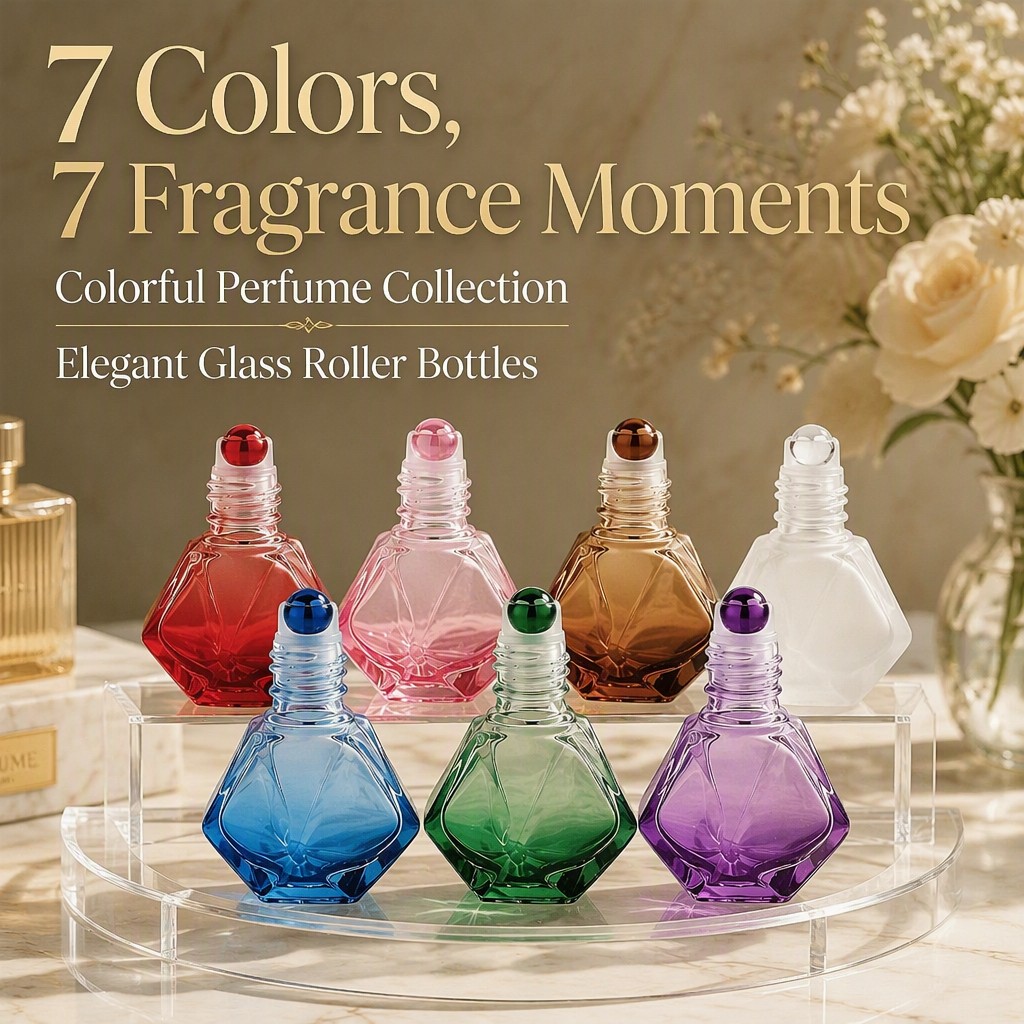 Botella de vidrio de color en  - Perfume Fragrance Story reseña y precio