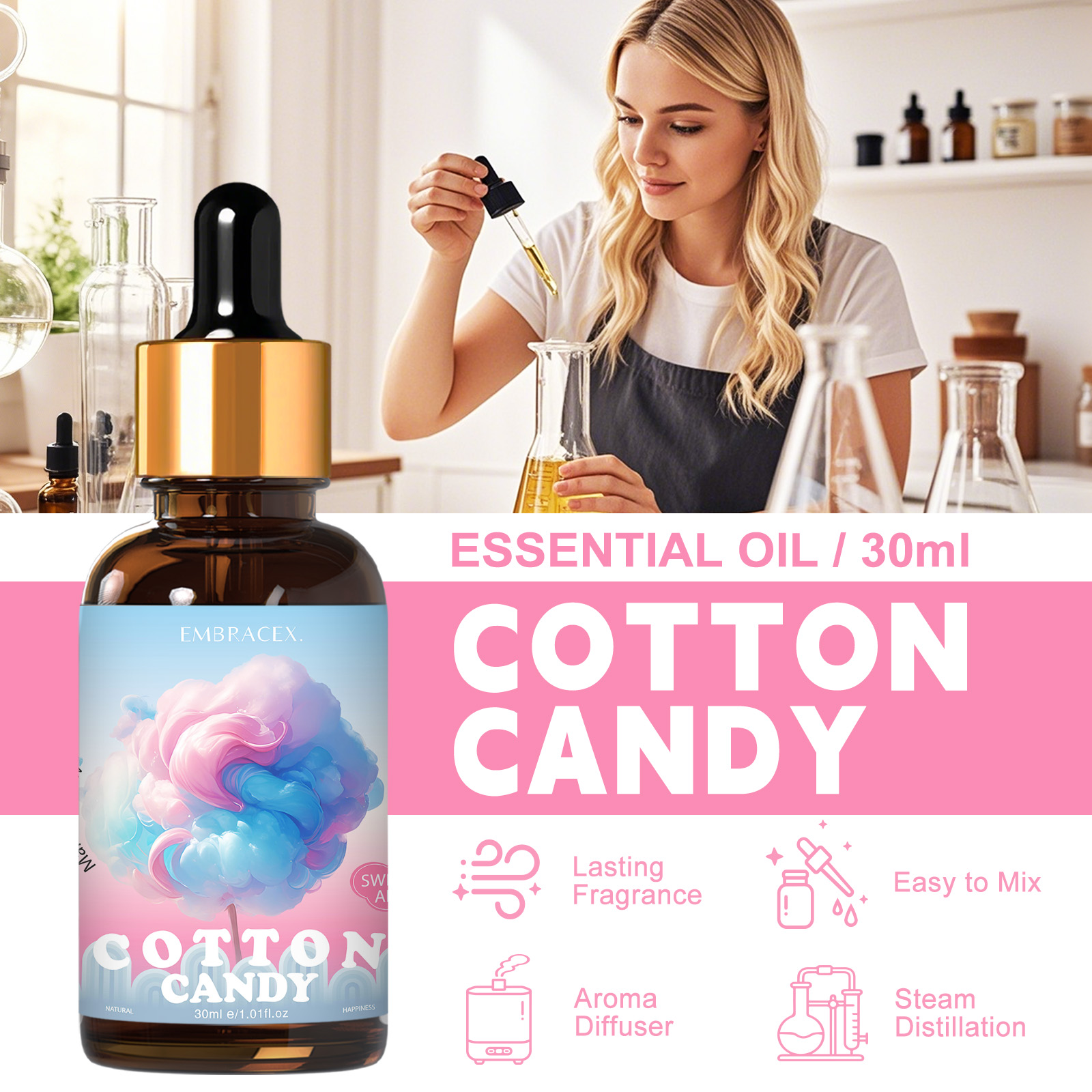 Aceite Esencial de Algodón de  - Perfume Fragrance Oils For Candles reseña y precio